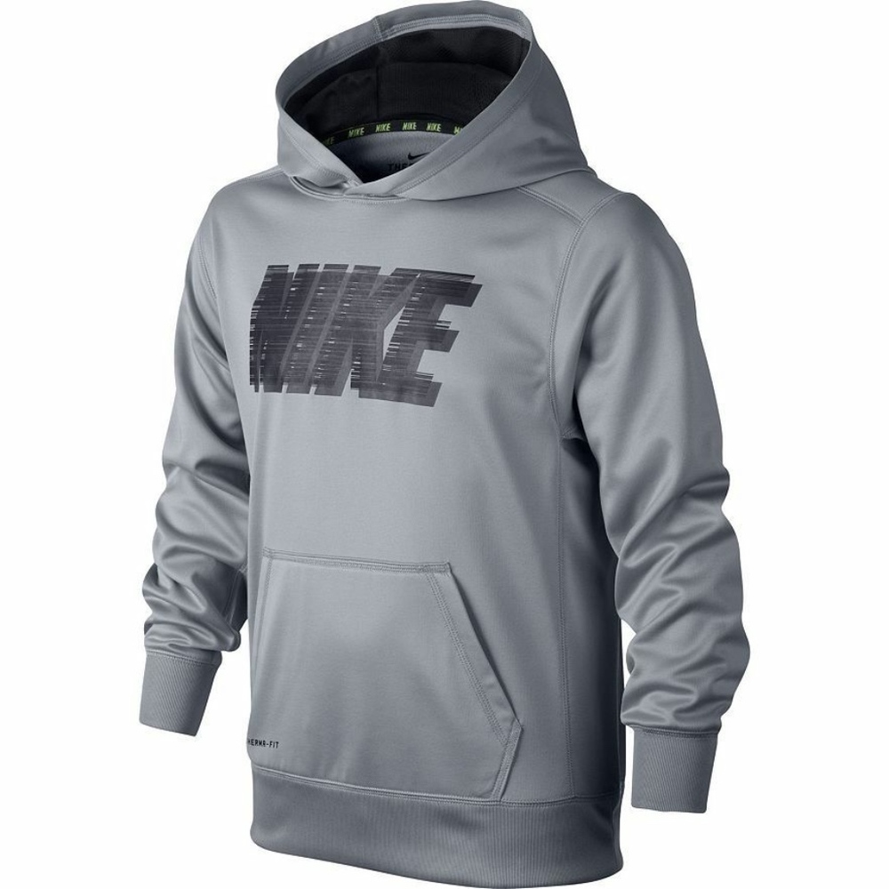Nike Boy's Therma-Fit Pullover Hoodie Color Grey S